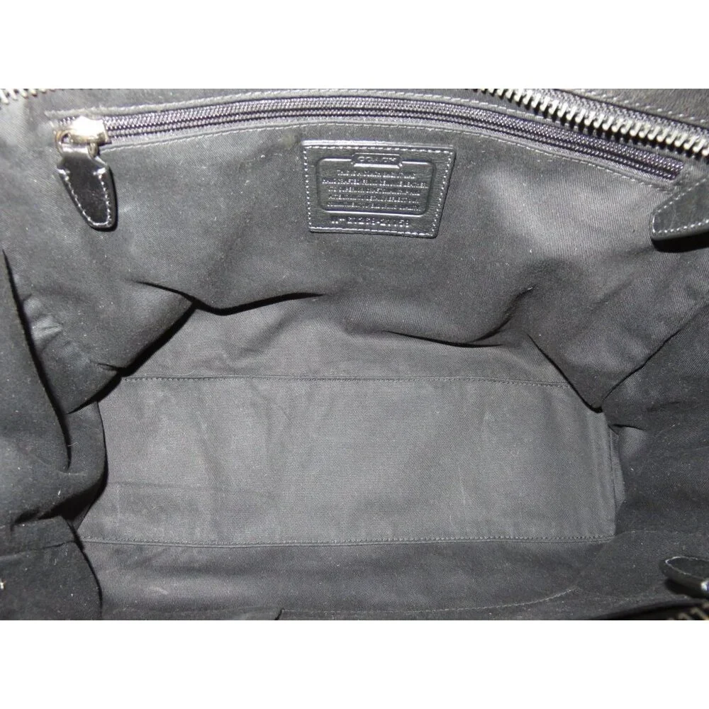 Coach 2012 Limited Edition Black Legacy Medium Candace Calf Hair Leather Satchel